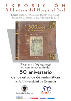 Cartel 500 años matematicas Biblioteca